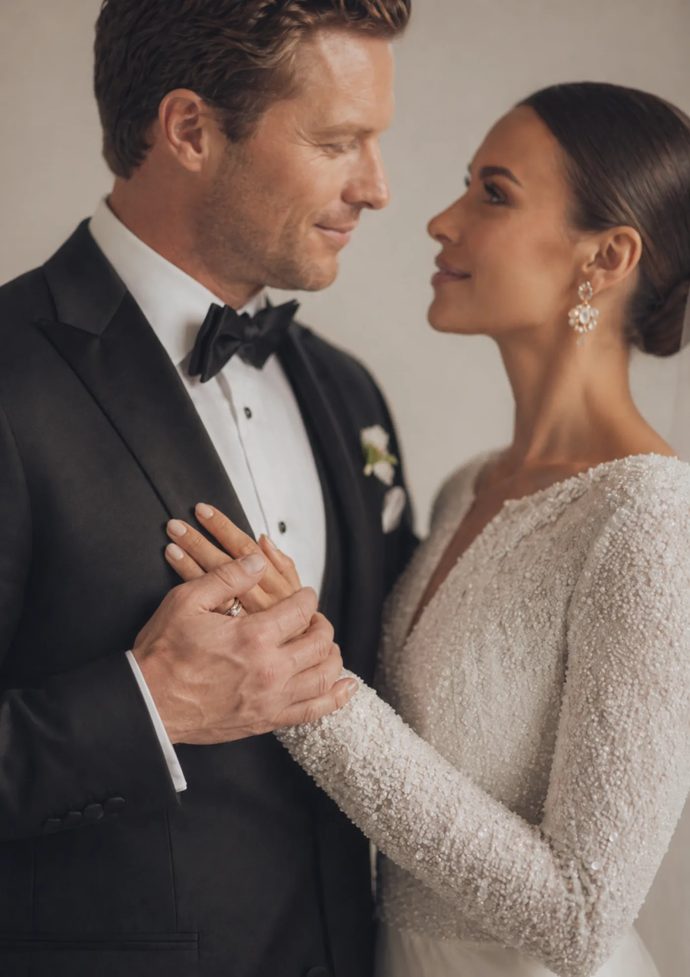 Editorial wedding portrait