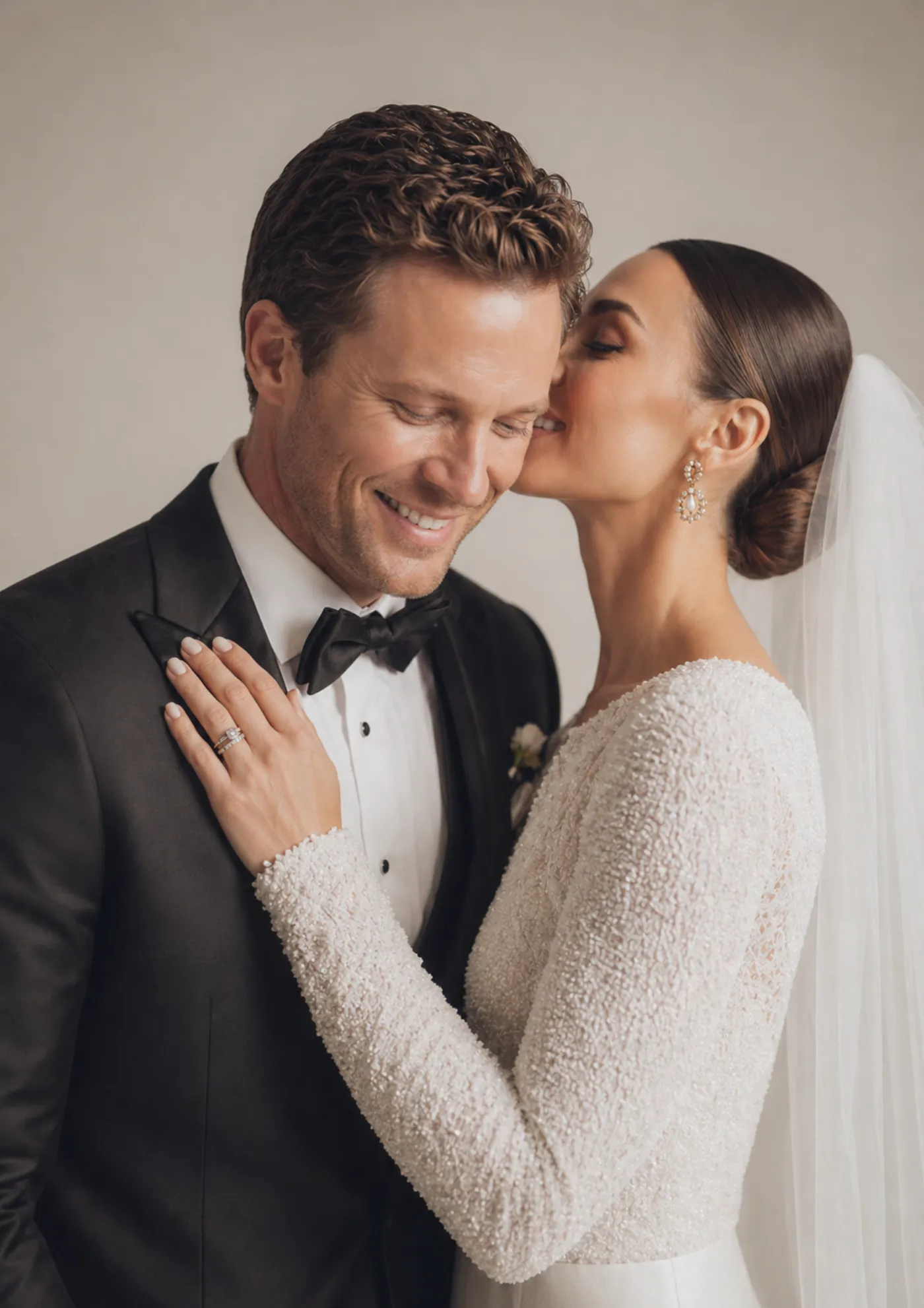 Editorial wedding portrait